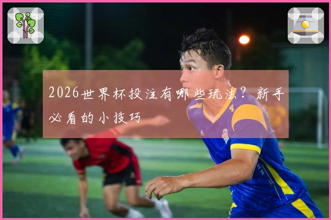 2026世界杯投注有哪些玩法？新手必看的小技巧